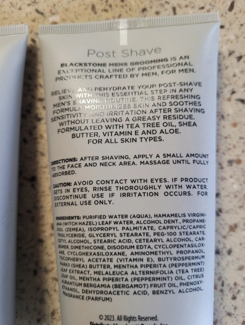 2 Blackstone Mens Grooming Post Shave Moisturizer Sandalwood 6 oz Each SEALED